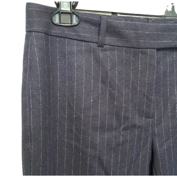 NWOT Lewit Double Wool chalk stripe straight leg - Picture 2 of 5